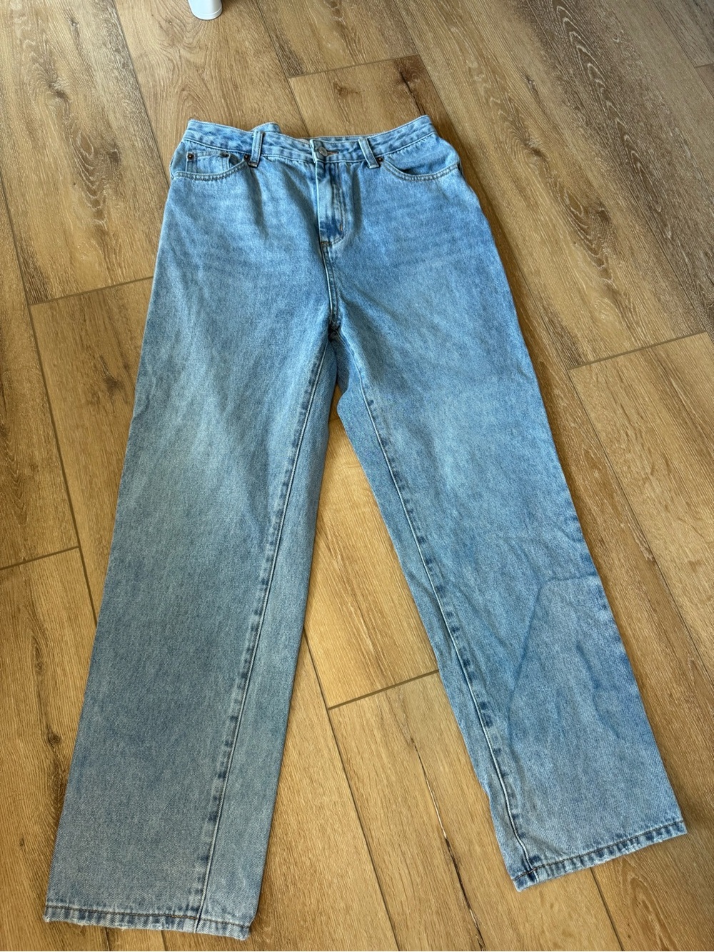 Pink Lily Jeans size 30 straight leg high rise denim jeans style POP038